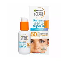 Sejas serums Garnier Ambre Solair Super UV SPF+50, 30 ml cena un informācija | Serumi sejai, eļļas | 220.lv