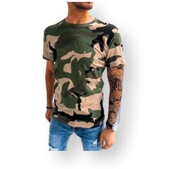 Zaļš kamuflāžas T-krekls Lerol RX5084-51107-XXL cena un informācija | Vīriešu T-krekli | 220.lv