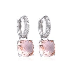 Серебряные серьги с цирконами от Alberto Martini, Light Pink KW220_2 цена и информация | Серьги | 220.lv