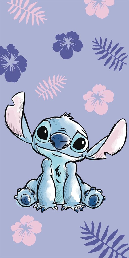 Pludmales dvielis Lilo and Stitch, 70x140 cm cena un informācija | Dvieļi | 220.lv