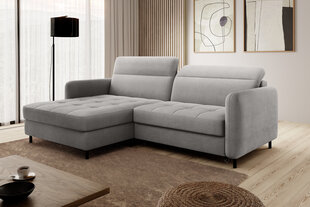 Stūra dīvāns NORE Gomsi Touch 03, pelēks cena un informācija | Stūra dīvāni | 220.lv