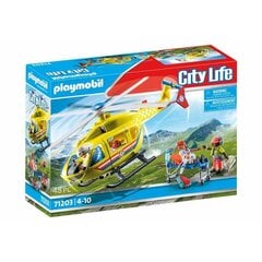 Playset Playmobil 71203 City Life Rescue Helicopter 48 Предметы цена и информация | Kонструкторы | 220.lv