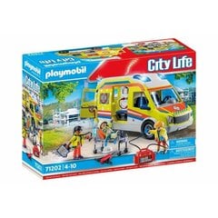 Playset Playmobil 71202 City Life Ambulance 67 Предметы цена и информация | Kонструкторы | 220.lv