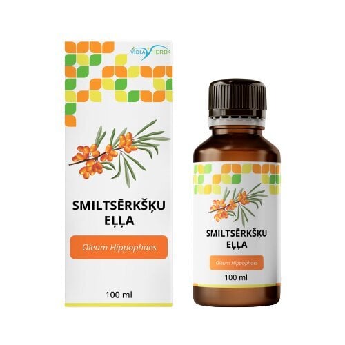 Smiltsērkšķu eļļa ViolaHerb, 50mg% karotinoīdu, 100ml цена и информация | Eļļa, etiķis | 220.lv