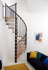 Винтовая лестница Minka Berlin 120 cm, Чёрная цена и информация | Лестницы | 220.lv