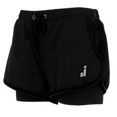 Спортивные женские шорты Joluvi Meta Duo Чёрный цена и информация | Спортивная одежда для женщин | 220.lv