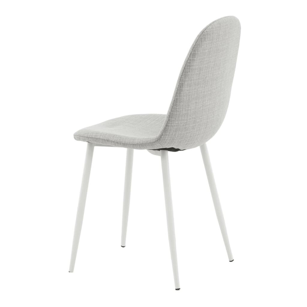 Venture Home virtuves krēsli Polar, 2 gb., balti ar pelēku, poliesters cena un informācija | Virtuves un ēdamistabas krēsli | 220.lv