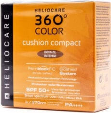 Kompakts pulveris Heliocare 360 spilvens Kompakts bronzas intensīvs, 15g cena un informācija | Grima bāzes, tonālie krēmi, pūderi | 220.lv