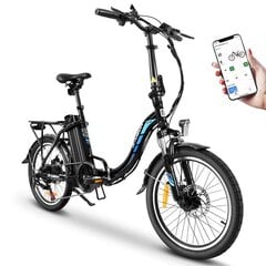 Elektrisks velosipēds Kaisda K7, 20", melni цена и информация | Электровелосипеды | 220.lv