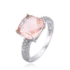 Серебряное кольцо Alberto Martini со светло-розовым цирконом KW221_2 цена и информация | Кольца | 220.lv