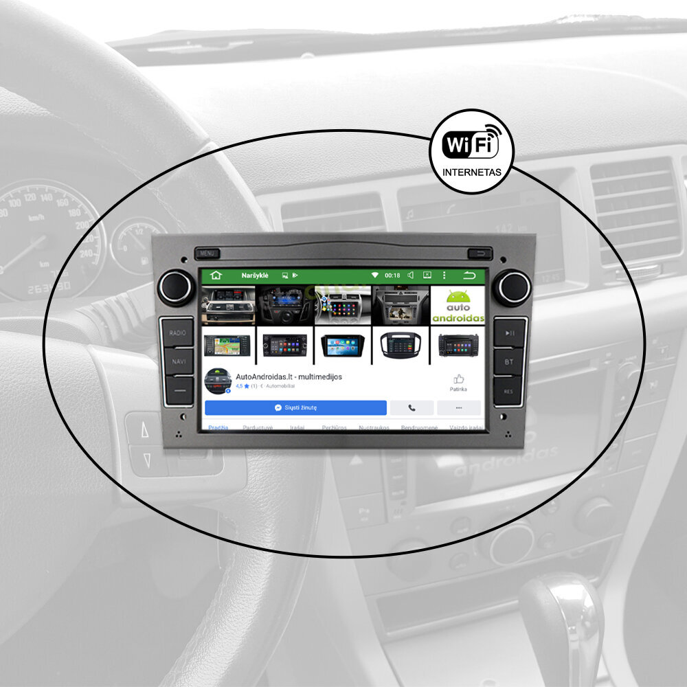 BZCarAudio Opel Vectra Signum Astra Vivaro 2002-11 Android Multivide цена и информация | Auto magnetolas, multimedija | 220.lv