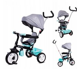 Rotējošs trīsritenis Sun Baby 2in1 Fresh 360, tirkīzs цена и информация | Трехколесные велосипеды | 220.lv