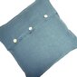 Lina spilvendrāna pārvalks, 50x50 cm, zils cena un informācija | Gultas veļas komplekti | 220.lv