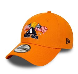 New Era Uniseks USA Flag Mountain 9FORTY cepure Oranžs OS cena un informācija | Vīriešu cepures, šalles, cimdi | 220.lv