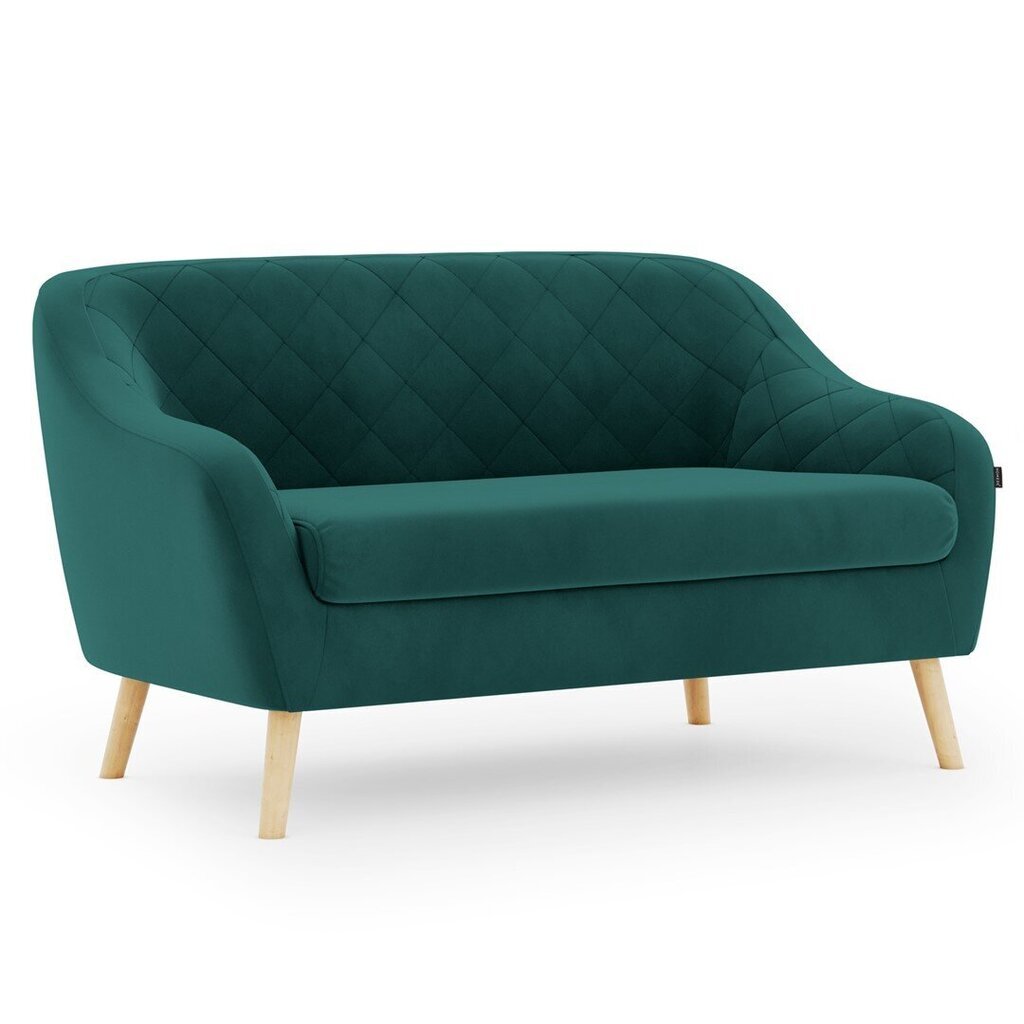 Dīvāns Homede Coranti 2P, zaļš cena un informācija | Dīvāni | 220.lv