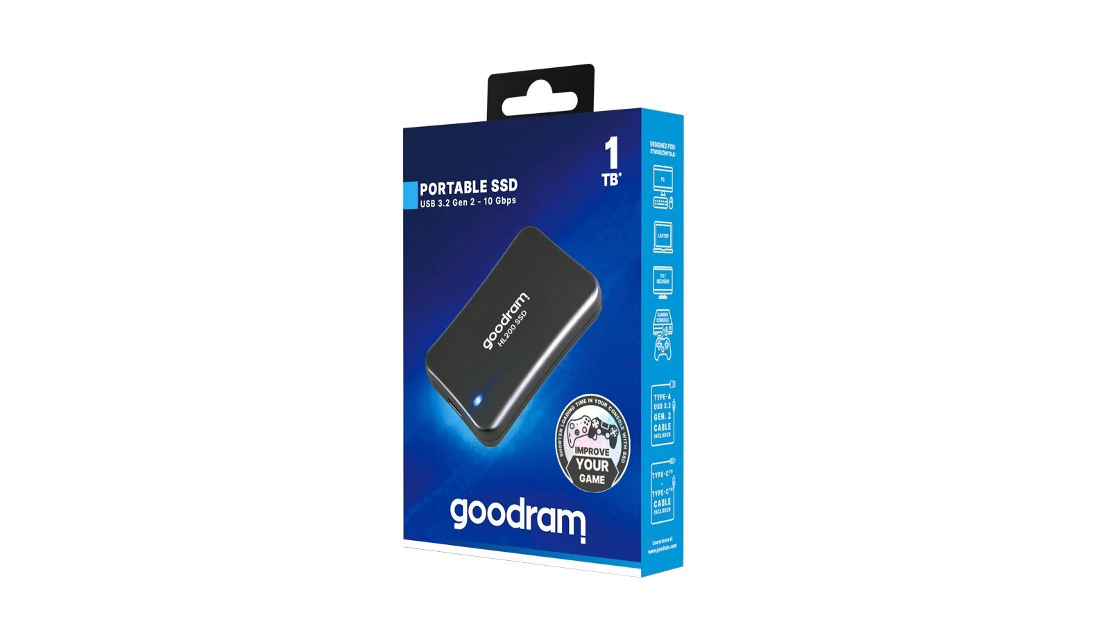 Goodram HL200, 1TB cena un informācija | Ārējie cietie diski | 220.lv