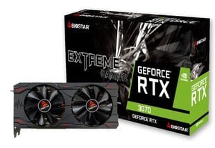 Biostar GeForce RTX 3070 8GB GDDR6 (VN3706RM82) цена и информация | Видеокарты (GPU) | 220.lv