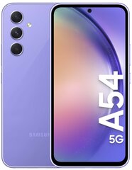 Samsung Galaxy A54 5G, Dual SIM, 8/256GB, Light Violet SM-A546BLVDEUB цена и информация | Мобильные телефоны | 220.lv