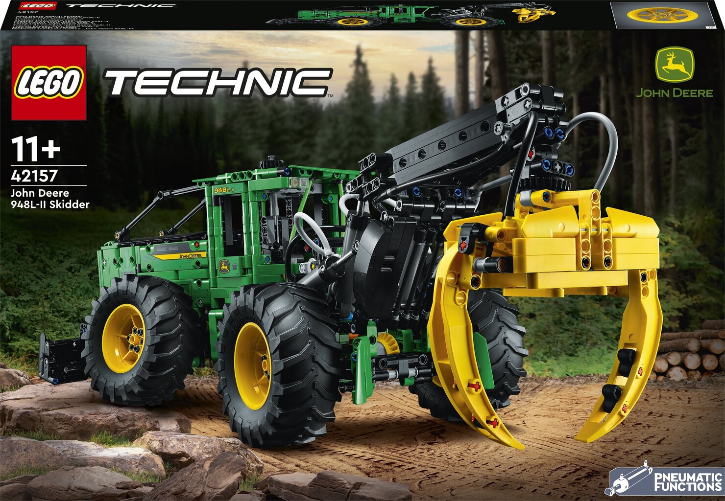 42157 LEGO® Technic Kokapstrādes mašīna „John Deere 948L-II“ cena un informācija | Konstruktori | 220.lv