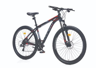 Kalnu velosipēds Corelli Felix 1.1, 20 " rāmis, 27,5" riteņi, melns/sarkans cena un informācija | Velosipēdi | 220.lv