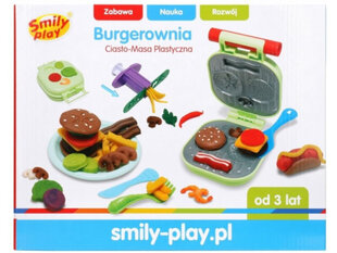 Komplekts Burger, plastilīns ar veidnēm, Smily Play cena un informācija | Attīstošās rotaļlietas | 220.lv