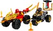 71789 LEGO® NINJAGO Kai un Ras: auto un motocikla kauja cena un informācija | Konstruktori | 220.lv