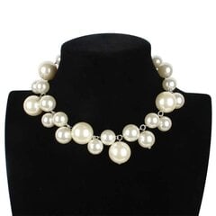 Pērļu kaklarota sievietēm, balts цена и информация | Украшения на шею | 220.lv