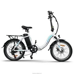 Электровелосипед Kaisda K7, 20", белого цвета цена и информация | Электровелосипеды | 220.lv