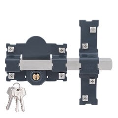 Drošības slēdzene Fac 101-l/105 b Tērauds Tumši pelēks 70 mm 105 mm cena un informācija | Durvju slēdzenes | 220.lv