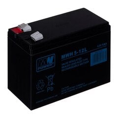 MPL MW POWER MWH 5-12L UPS akumulators Svina-skābes akumulators VRLA AGM Bez apkopes 12 V 6 Ah melns цена и информация | Аккумуляторы | 220.lv