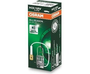 OSRAM H3 ALLSEASON SUPER 4050300504490 галогенная лампа цена и информация | Автомобильные лампочки | 220.lv