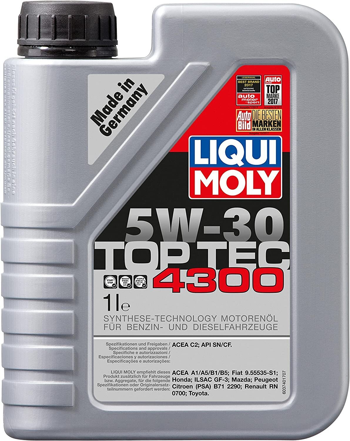 Liqui Moly 3740 Top TEC 4300 5W-30 1 л. цена