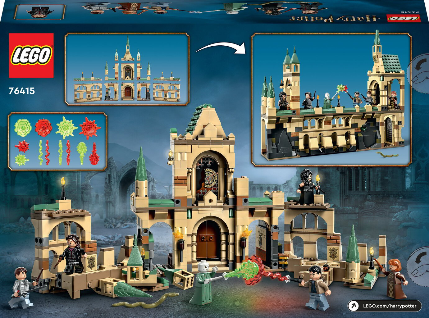 76415 LEGO® Harry Potter Cūkkārpas kauja cena un informācija | Konstruktori | 220.lv