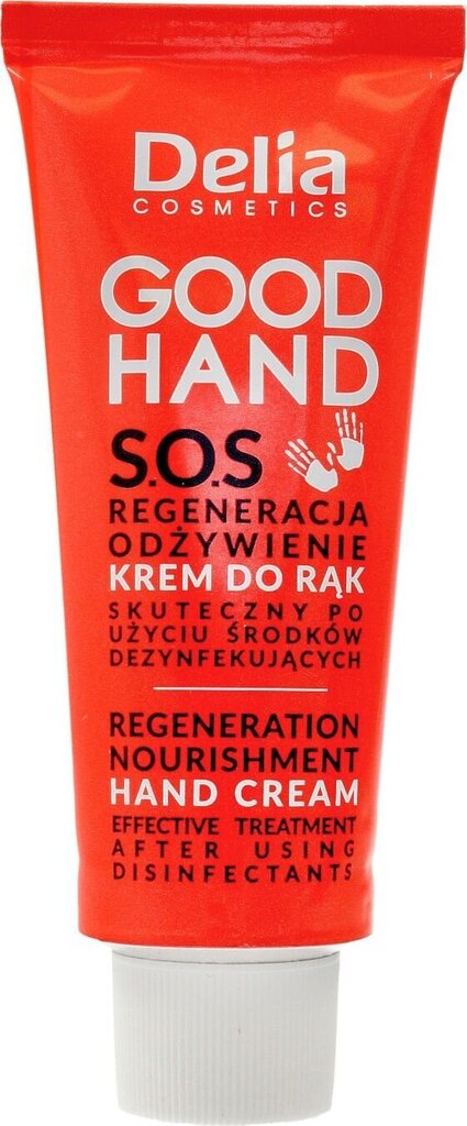 Roku krēms Delia Cosmetics Good Hand SOS Regeneration and Nutrition, 75 ml cena un informācija | Ķermeņa krēmi, losjoni | 220.lv