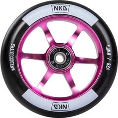 Riepiņas - NKD Rally Wheel 110mm (Krāsa: Black/Pink) цена и информация | Самокаты | 220.lv