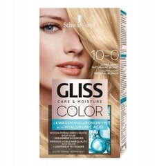 Краска для волос Schwarzkopf Gliss Color 10-0 цена и информация | Краска для волос | 220.lv