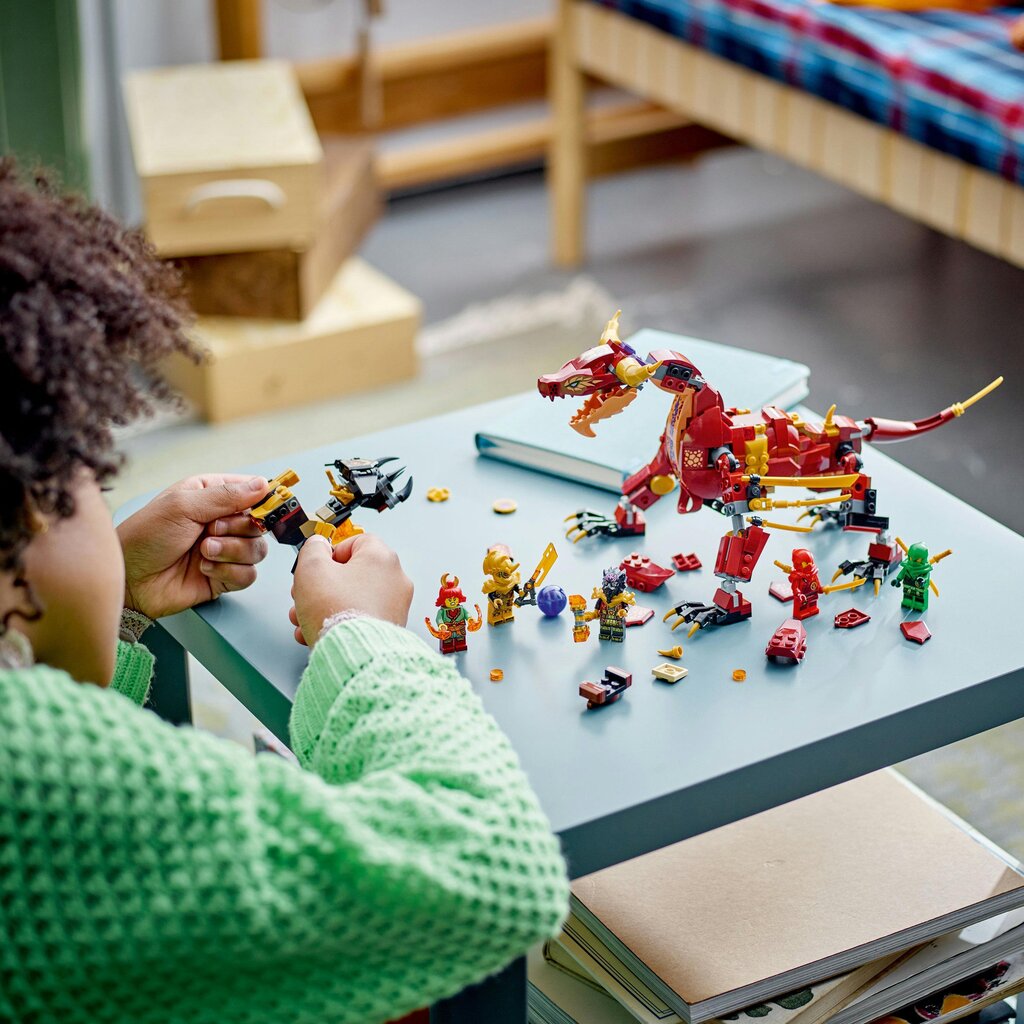 71793 LEGO® NINJAGO Heatwave: pārveidojams Lavas pūķis cena un informācija | Konstruktori | 220.lv