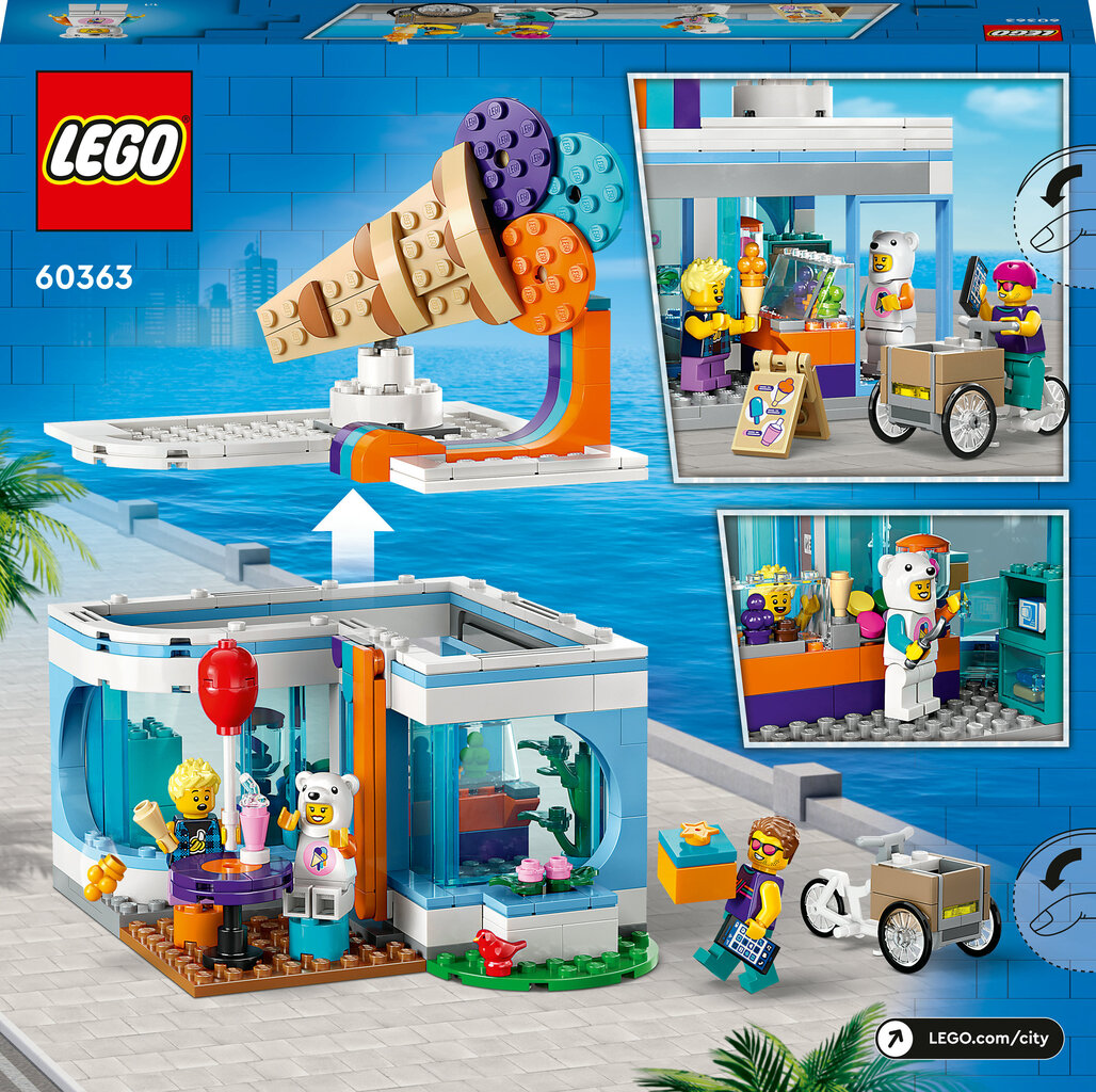 60363 LEGO® City Кафе-мороженое цена | 220.lv