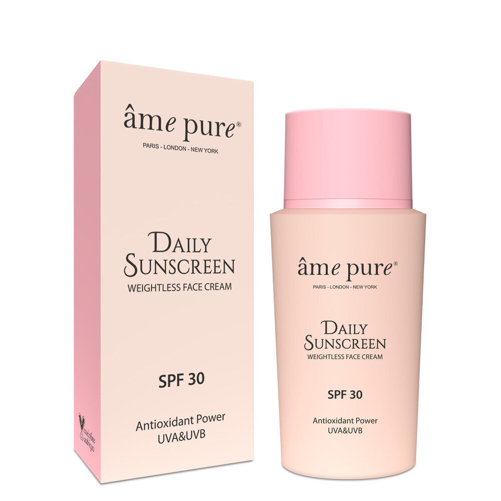 Saules Aizsargkrēms âme pure Daily Sunscreen | SPF 30, 50 ml cena un informācija | Sejas krēmi | 220.lv