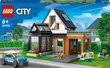 60398 LEGO® City Ģimenes māja un elektromobilis cena un informācija | Konstruktori | 220.lv