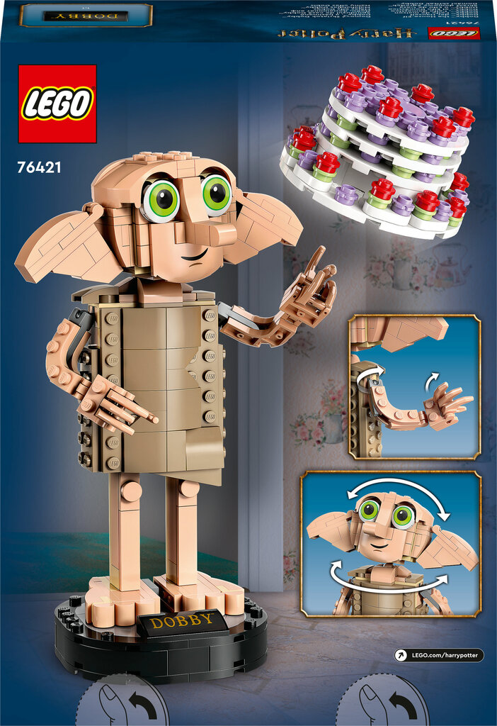 76421 LEGO® Harry Potter Mājas elfs Dobijs cena un informācija | Konstruktori | 220.lv