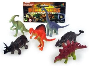 Dinozauru figūriņas Jin komplekts. 10-14 cm. cena un informācija | Attīstošās rotaļlietas | 220.lv