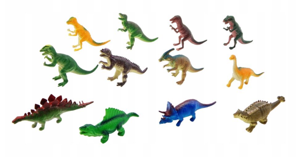 Dinozauru figūriņu komplekts JIn. 10-12 cm цена и информация | Attīstošās rotaļlietas | 220.lv