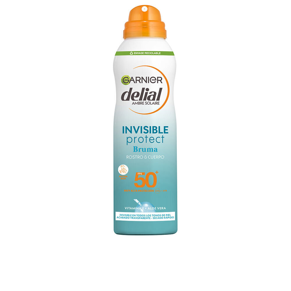 Saules aerosols Garnier Invisible Protect Spf 50, 200 ml цена и информация | Sauļošanās krēmi | 220.lv