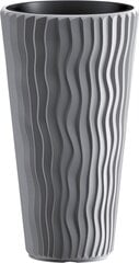 Горшок круглый со вставкой Sandy Slim DPSP300-405U - серый цена и информация | Вазоны | 220.lv