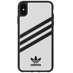 Adidas OR Moulded Case PU iPhone Xs Max biały|white 32809 цена и информация | Чехлы для телефонов | 220.lv