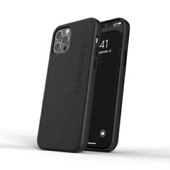 Diesel Moulded Case Premium Leather Wrap iPhone 12|12 Pro czarny|black 42516 цена и информация | Чехлы для телефонов | 220.lv