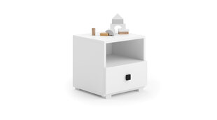 Тумбочка прикроватная ADRK Furniture Emi 4, белая цена и информация | Прикроватные тумбочки | 220.lv