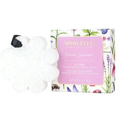 Губка для тела, пропитанная гелем для душа Spongelle White Flower French Lavender, 85 г цена и информация | Масла, гели для душа | 220.lv