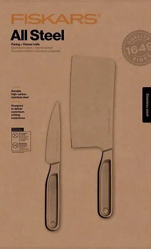 Fiskars All Steel Cleaver nažu komplekts, 2 gab. цена и информация | Naži un to piederumi | 220.lv